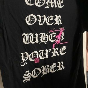 lil peep come over when you’re sober x alien body RARE shirt. size XL